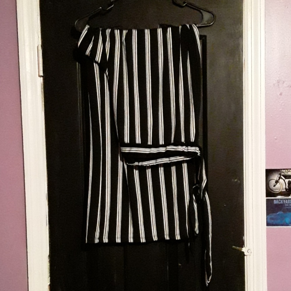 Striped Tie Around Pants